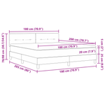 Casa si Gradina - Mobilier - Paturi si accesorii - Paturi - Pat box spring cu saltea, roz, super king, catifea - Infinity.ro
