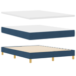 Casa si Gradina - Mobilier - Paturi si accesorii - Paturi - Pat cu arcuri cu saltea Albastru 140x200 cm Tesatura - Infinity.ro