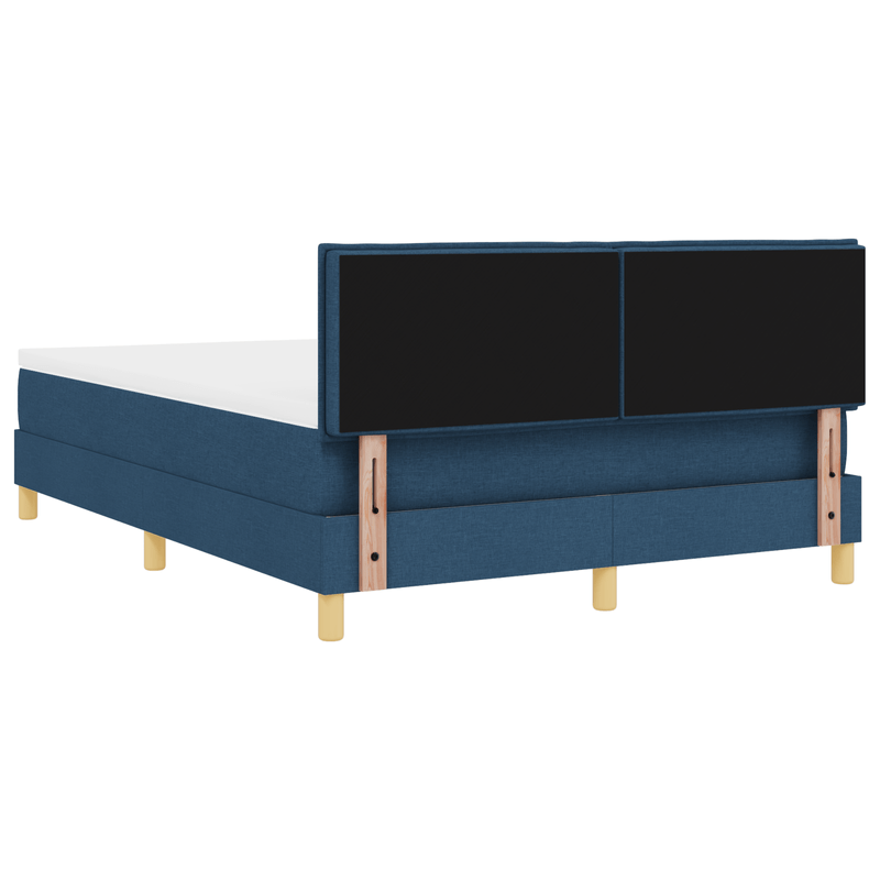 Casa si Gradina - Mobilier - Paturi si accesorii - Paturi - Pat cu arcuri cu saltea Albastru 140x200 cm Tesatura - Infinity.ro