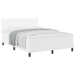 Casa si Gradina - Mobilier - Paturi si accesorii - Paturi - Pat cu arcuri  cu saltea Alb 140x200 cm Piele ecologica - Infinity.ro