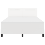 Casa si Gradina - Mobilier - Paturi si accesorii - Paturi - Pat cu arcuri  cu saltea Alb 140x200 cm Piele ecologica - Infinity.ro