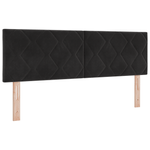 Casa si Gradina - Mobilier - Paturi si accesorii - Paturi - Pat box spring cu saltea, negru, 140x190 cm, catifea - Infinity.ro