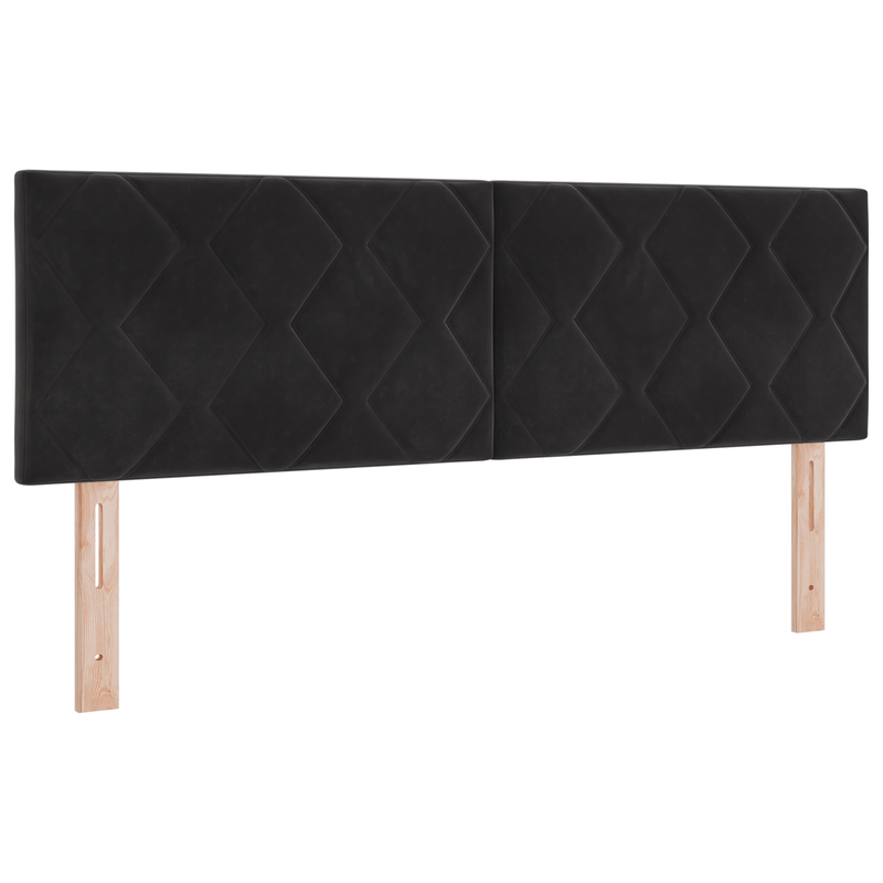 Casa si Gradina - Mobilier - Paturi si accesorii - Paturi - Pat box spring cu saltea, negru, 140x190 cm, catifea - Infinity.ro
