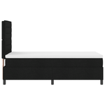 Casa si Gradina - Mobilier - Paturi si accesorii - Paturi - Pat cu arcuri si saltea neagra pentru o persoana din tesatura - Infinity.ro