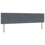 Casa si Gradina - Mobilier - Paturi si accesorii - Paturi - Pat box spring cu saltea, gri inchis, 200x200 cm, catifea - Infinity.ro