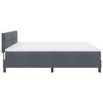 Casa si Gradina - Mobilier - Paturi si accesorii - Paturi - Pat box spring cu saltea, gri inchis, 200x200 cm, catifea - Infinity.ro