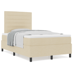 Casa si Gradina - Mobilier - Paturi si accesorii - Paturi - Pat cu arcuri cu saltea crem 120x200 cm stofa - Infinity.ro