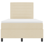 Casa si Gradina - Mobilier - Paturi si accesorii - Paturi - Pat cu arcuri cu saltea crem 120x200 cm stofa - Infinity.ro