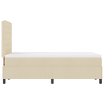 Casa si Gradina - Mobilier - Paturi si accesorii - Paturi - Pat cu arcuri cu saltea crem 120x200 cm stofa - Infinity.ro
