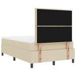 Casa si Gradina - Mobilier - Paturi si accesorii - Paturi - Pat cu arcuri cu saltea crem 120x200 cm stofa - Infinity.ro