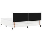 Casa si Gradina - Mobilier - Paturi si accesorii - Paturi - Pat Box Spring  cu saltea Alb 200x200 cm Piele artificiala - Infinity.ro