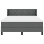 Casa si Gradina - Mobilier - Paturi si accesorii - Paturi - Pat cu saltea  cu arcuri, Gri inchis 140x200 cm, Fabric - Infinity.ro