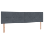 Casa si Gradina - Mobilier - Paturi si accesorii - Paturi - Pat box spring cu saltea, gri inchis, super king, catifea - Infinity.ro
