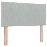 Casa si Gradina - Mobilier - Paturi si accesorii - Paturi - Pat box spring cu saltea, gri deschis, 90x200 cm, catifea - Infinity.ro