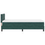 Casa si Gradina - Mobilier - Paturi si accesorii - Paturi - Pat box spring cu saltea, verde inchis, 100x200 cm, catifea - Infinity.ro