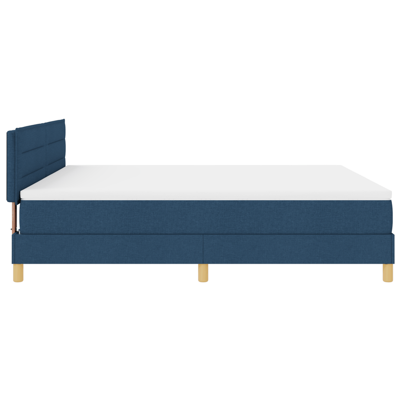 Casa si Gradina - Mobilier - Paturi si accesorii - Paturi - Pat cu arcuri cu saltea albastra 180x200 cm tesatura - Infinity.ro