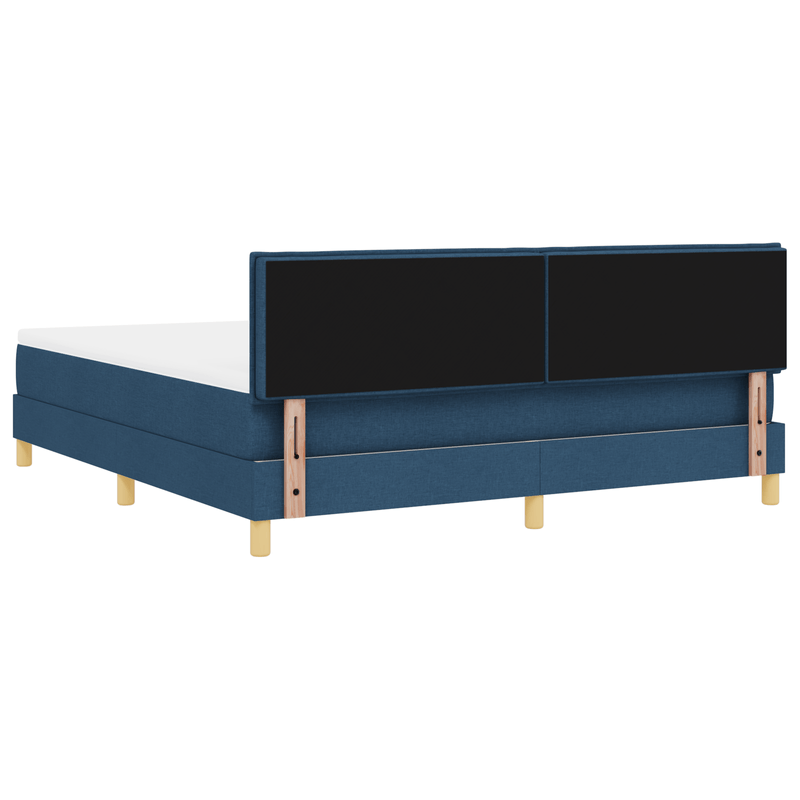 Casa si Gradina - Mobilier - Paturi si accesorii - Paturi - Pat cu arcuri cu saltea albastra 180x200 cm tesatura - Infinity.ro