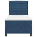 Casa si Gradina - Mobilier - Paturi si accesorii - Paturi - Pat cu arcuri box cu saltea albastra 90x200 cm tesatura - Infinity.ro