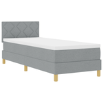 Casa si Gradina - Mobilier - Paturi si accesorii - Paturi - Pat cu Arcuri cu Saltea Gri Deschis 80x200 cm Tesatura - Infinity.ro