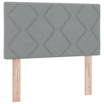Casa si Gradina - Mobilier - Paturi si accesorii - Paturi - Pat cu Arcuri cu Saltea Gri Deschis 80x200 cm Tesatura - Infinity.ro