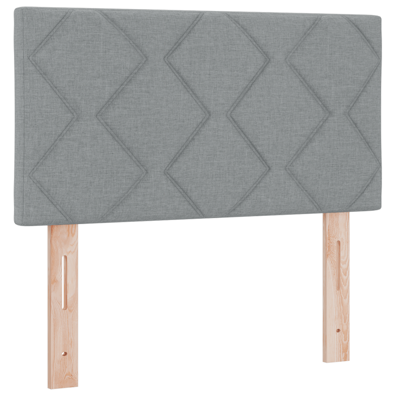 Casa si Gradina - Mobilier - Paturi si accesorii - Paturi - Pat cu Arcuri cu Saltea Gri Deschis 80x200 cm Tesatura - Infinity.ro