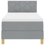 Casa si Gradina - Mobilier - Paturi si accesorii - Paturi - Pat cu Arcuri cu Saltea Gri Deschis 80x200 cm Tesatura - Infinity.ro