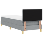 Casa si Gradina - Mobilier - Paturi si accesorii - Paturi - Pat cu Arcuri cu Saltea Gri Deschis 80x200 cm Tesatura - Infinity.ro