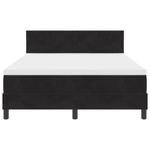 Casa si Gradina - Mobilier - Paturi si accesorii - Paturi - Pat box spring cu saltea, negru, 140x200 cm, catifea - Infinity.ro