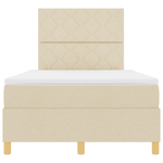 Casa si Gradina - Mobilier - Paturi si accesorii - Paturi - Pat cu arcuri cu saltea crem 120 x 200 cm tesatura - Infinity.ro