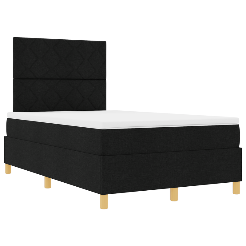 Casa si Gradina - Mobilier - Paturi si accesorii - Paturi - Pat cu Tabara cu Saltea Neagra 120x200 cm Material Textil - Infinity.ro