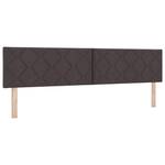 Casa si Gradina - Mobilier - Paturi si accesorii - Paturi - Pat cu arcuri cu saltea maro inchis 200x200 cm tesatura - Infinity.ro