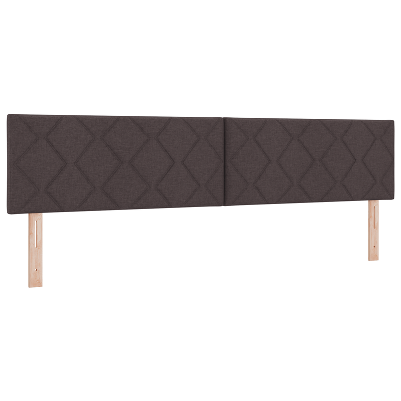 Casa si Gradina - Mobilier - Paturi si accesorii - Paturi - Pat cu arcuri cu saltea maro inchis 200x200 cm tesatura - Infinity.ro