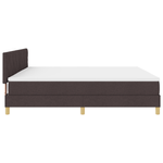 Casa si Gradina - Mobilier - Paturi si accesorii - Paturi - Pat cu arcuri cu saltea maro inchis 200x200 cm tesatura - Infinity.ro