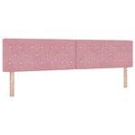 Casa si Gradina - Mobilier - Paturi si accesorii - Paturi - Pat box spring cu saltea, roz, 200x200 cm, catifea - Infinity.ro