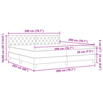 Casa si Gradina - Mobilier - Paturi si accesorii - Paturi - Pat box spring cu saltea, roz, 200x200 cm, catifea - Infinity.ro