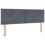 Casa si Gradina - Mobilier - Paturi si accesorii - Paturi - Pat box spring cu saltea, gri inchis, 160x200 cm, catifea - Infinity.ro
