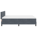 Casa si Gradina - Mobilier - Paturi si accesorii - Paturi - Pat box spring cu saltea, gri inchis, 160x200 cm, catifea - Infinity.ro
