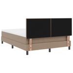 Casa si Gradina - Mobilier - Paturi si accesorii - Paturi - Pat Box Spring  cu saltea Cappuccino 140x200 cm Piele ecologica - Infinity.ro