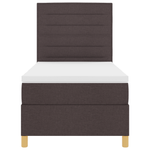 Casa si Gradina - Mobilier - Paturi si accesorii - Paturi - Pat Box Spring cu saltea Maro inchis 100x200 cm Tesatura - Infinity.ro