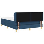 Casa si Gradina - Mobilier - Paturi si accesorii - Paturi - Pat box spring cu saltea, albastru, 140x200 cm, textil - Infinity.ro