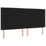 Casa si Gradina - Mobilier - Paturi si accesorii - Paturi - Pat cu arcuri cu saltea neagra 200x200 cm din tesatura - Infinity.ro