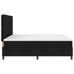 Casa si Gradina - Mobilier - Paturi si accesorii - Paturi - Pat cu arcuri cu saltea neagra 200x200 cm din tesatura - Infinity.ro