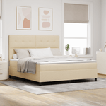 Casa si Gradina - Mobilier - Paturi si accesorii - Paturi - Pat cu arcuri cu saltea Crem Super King - Infinity.ro