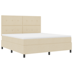 Casa si Gradina - Mobilier - Paturi si accesorii - Paturi - Pat cu arcuri cu saltea Crem Super King - Infinity.ro