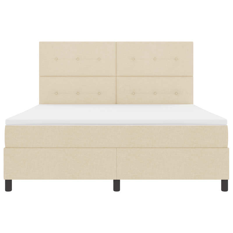 Casa si Gradina - Mobilier - Paturi si accesorii - Paturi - Pat cu arcuri cu saltea Crem Super King - Infinity.ro
