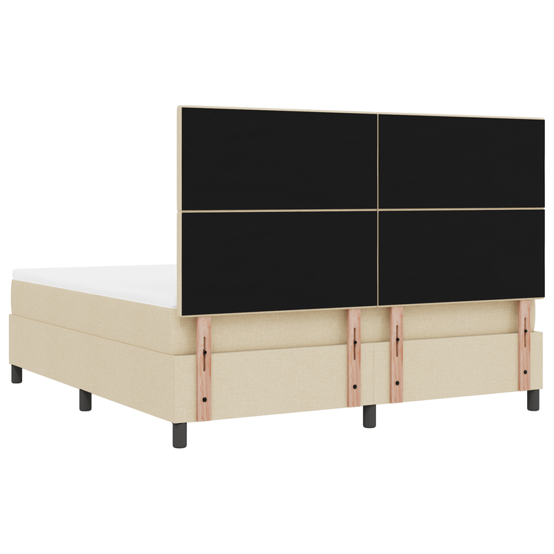 Casa si Gradina - Mobilier - Paturi si accesorii - Paturi - Pat cu arcuri cu saltea Crem Super King - Infinity.ro
