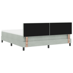 Casa si Gradina - Mobilier - Paturi si accesorii - Paturi - Pat box spring cu saltea, gri deschis, super king, catifea - Infinity.ro