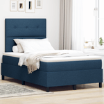 Casa si Gradina - Mobilier - Paturi si accesorii - Paturi - Pat cu box spring cu saltea albastra 120x200 cm textil - Infinity.ro