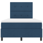 Casa si Gradina - Mobilier - Paturi si accesorii - Paturi - Pat cu box spring cu saltea albastra 120x200 cm textil - Infinity.ro