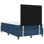 Casa si Gradina - Mobilier - Paturi si accesorii - Paturi - Pat cu box spring cu saltea albastra 120x200 cm textil - Infinity.ro